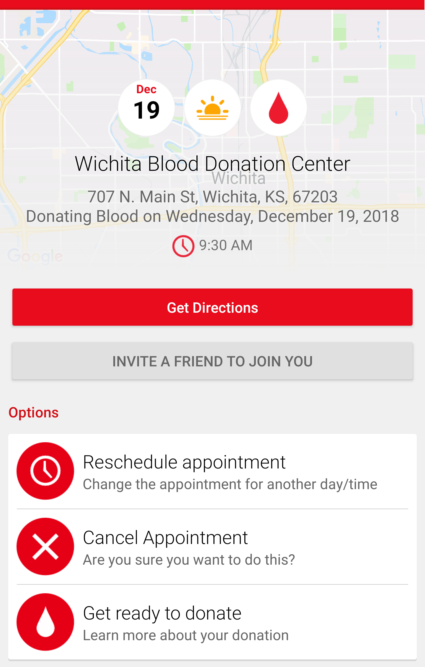 Red Cross Wichita blood donation