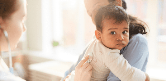 freestate healthcare baby with doctor