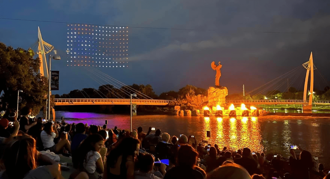Wichita's Drone Light Festival