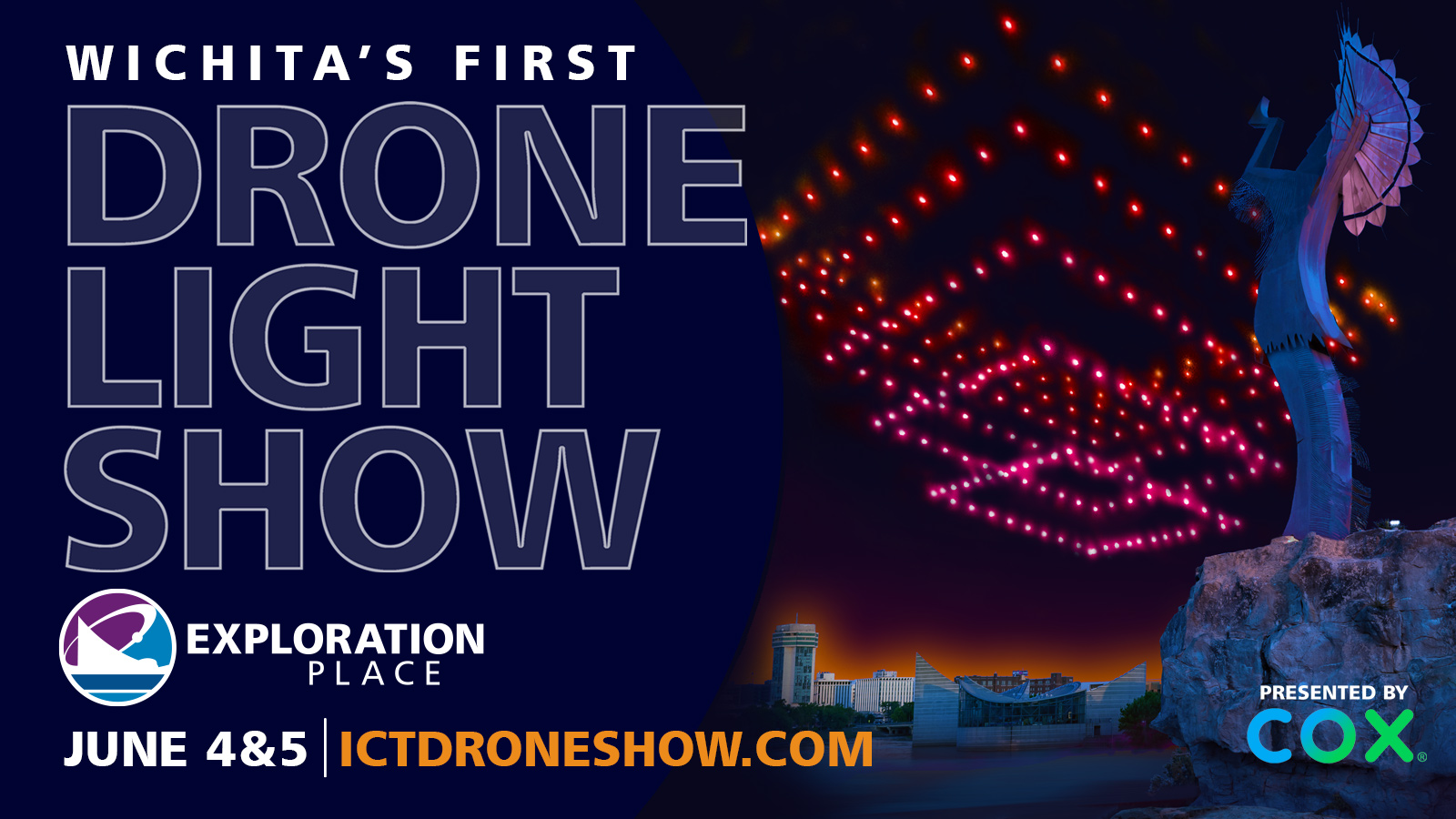 Wichita's First Drone Light Show
